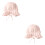 2Pz Cappello Bambina Pizzo Rosa E Ripiegabile 6