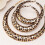 Einzigartiges Leopardenmuster-Schmuckset. Modisches 5
