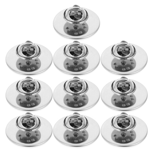 40Pz Fermagli Bloccaggio Acciaio Argento Per Uso 1