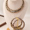 Alloy Leopard Print Earring And Necklace Set Unique Leopard 7