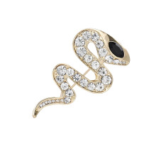 Unieke legeringsbroche met strasssteentjes ingewikkelde-Goud