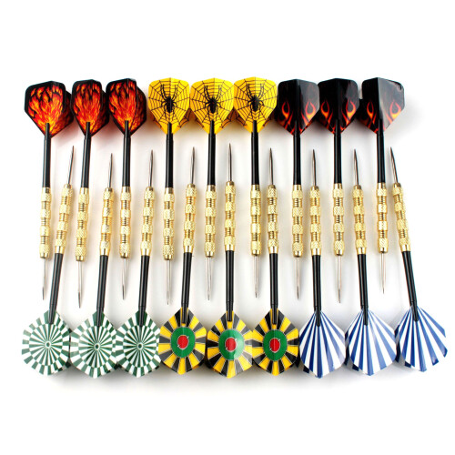 Set di freccette versatile da 18 pezzi, 14g, con punte in rame ferro resistenti, lunghezza 15,2 cm 1