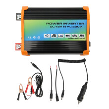Strømomformer for bil med dobbel USB-hurtiglading AC-uttak Smart design Multibeskyttelse Innebygd sikring LED-arbeidslys og bredt bruksområde for
