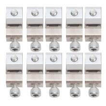 Solar Panel Bracket Aluminum Solar End Clamp Mounting System Corrosion Resistant Easy Installation Z Clips For PV Roof Mount Ground Lug Solutions