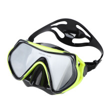 Masque de plongée pour l'exploration sous-marine, vision panoramique HD à 180 avec verres en verre trempé de qualité supérieure, traitement