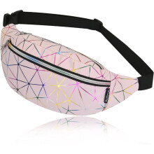 Waist Pack for Men & Women, Stylish Water Resistant Belt Bag with Adjustable Strap, Large Capacity Multiple Compartments for Outdoor Activities