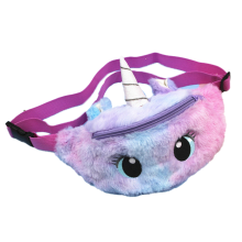Charming Unicorn Fanny Pack, Exquisite Plush Material Crossbody Belt Bag for Fashionable Activities