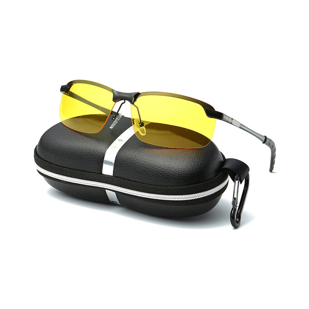 Night Vision Polarized Glasses, Anti Glare Polarized Driving Glasses With Hd Night Vision Polarized Lenses, Uv400 Protection For Safe Night Driving, 9448196727737
