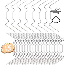 Secure Shade Clips, 100Pcs Stainless Steel Wire Fixing Clips For Greenhouse Cover, Green House Accessory For Replacement Cover