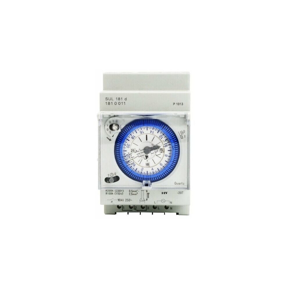 Quartz Motor Powered Timer, Stable Performance With 12/24-Hour Display, Energy Saving Intervals Mechanical Timer For Reliable And Flexible Control 9358999461052