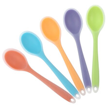 Food-Grade Silicone Serving Spoon, Ideal for Cooking, Baking, Stirring Mixing Tools (Dishwasher Safe, Ergonomic Handle, High Temperature Resistant)