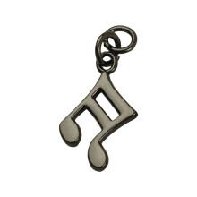 Note de musique, breloque, accessoire de bijoux, sac-Noir