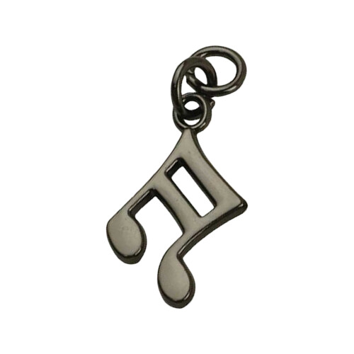 Note de musique, breloque, accessoire de bijoux, sac-Noir