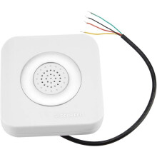 Deurbel voor toegangscontrole, bedrade deurbel voor binnen (DC12V) met extern alarm en luide 90dB 'dingdong'-toon, batterijloos ontwerp voor