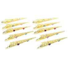 10 Pack Nail Jewelry Alloy Texture Suitable for Performances and
