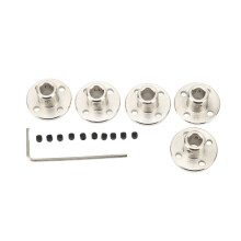 Conector de acoplamento de eixo para modelos RC, acessórios de acoplamento de flange rígida de aço durável com alta dureza e desempenho
