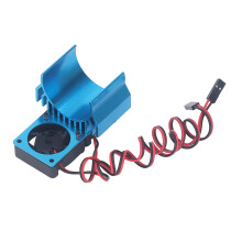 RC 5V Hitzeable Kühlkörper Hochgeschwindigkeitslüftermotor Kühlkörper für 1/10 Slash 4x4 VXL Blau