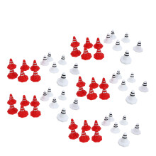 Compact 60 Pcs Lifelike Mini Traffic Cones for Various Applications