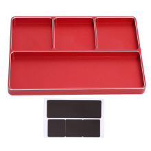 Magnetische Schraubenablage für RC-Fahrzeuge, Kleinteile-Organizer aus Aluminiumlegierung, magnetische Aufbewahrungsschale mit 4 Fächern,