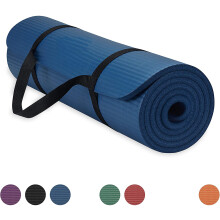Comfortable Fitness Pad, Extra Thick Yoga Mat for Optimal Support & Cushioning, Non Slip Surface Ensures Safe Workouts, Suitable for Yoga Pilates