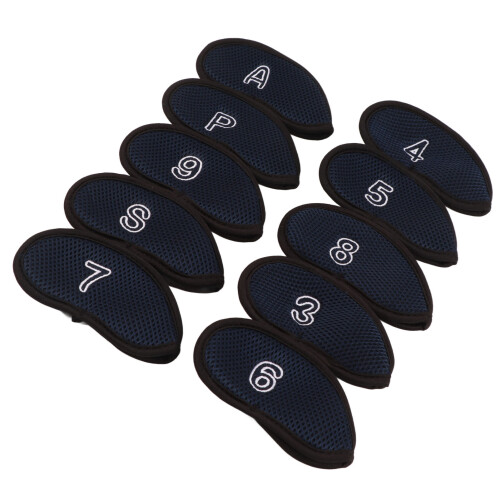 10-teiliges Golf-Eisen-Cover-Set mit Zahlen, 2