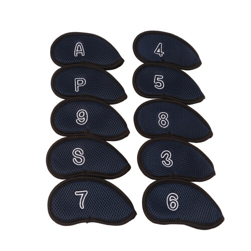 10-teiliges Golf-Eisen-Cover-Set mit Zahlen, 1