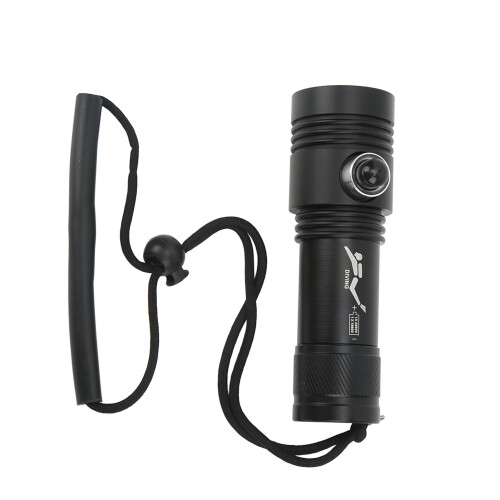 Underwater Illuminator, Professional Diving Flashlight Rechargeable Super Bright Diving Flashlight Narrow Angle Beam, Waterproof Flashlight for Deep S 2