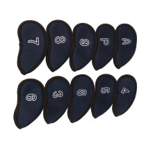 10-teiliges Golf-Eisen-Cover-Set mit Zahlen,
