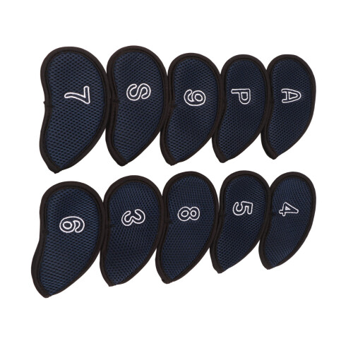10-teiliges Golf-Eisen-Cover-Set mit Zahlen,