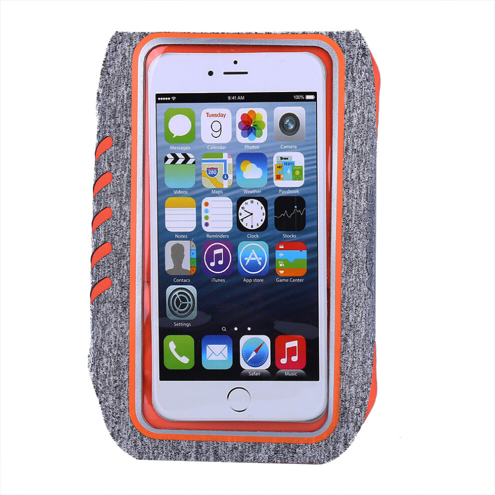 Wearable Tech Armband For Smartphones, Key Pocket & Card Holder Integrated, Reflective Borders For Night Safety, Adjustable Band For Comfortable Fit D 9301476451510