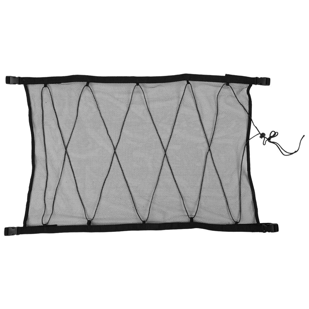 Versatile Vehicle Application For Universal Car Storage Net, Double Layer Mesh Design Prevents Items From Falling Off During Driving, Nylon Adju Black 9130438550516