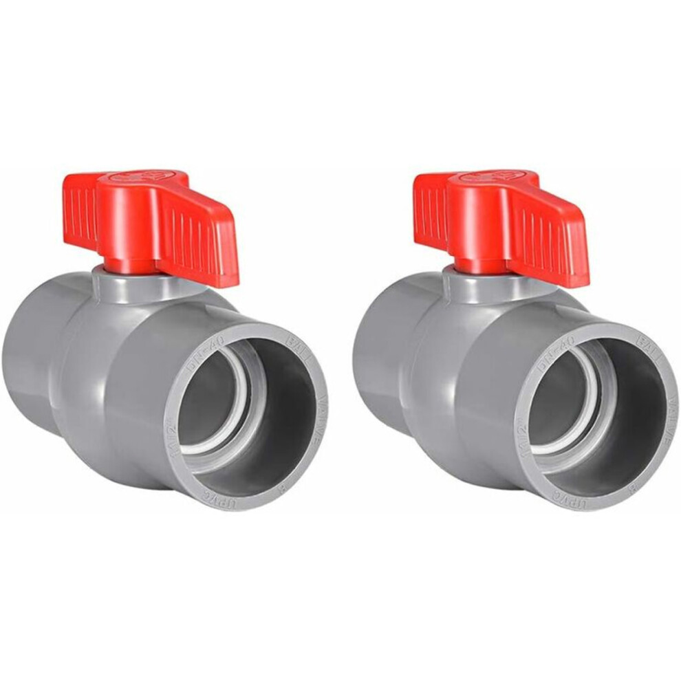 Bi-Directional Ball Valve For Water Supply Pipe, Thick Pvc Material Ensures Corrosion Resistance And High Strength, Inline Pvc Faucet With Easy Water 9448196364611
