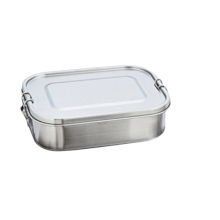 Trygg og giftfri matboks i metall, oppvaskmaskinsikker bentobeholder i rustfritt stål med flerromsoppsett, miljøvennlig gjenbrukbar design med