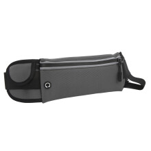 Ultraschlanke wasserdichte Neopren-Sport-Gürteltasche für das Laufen, 109g, Grau