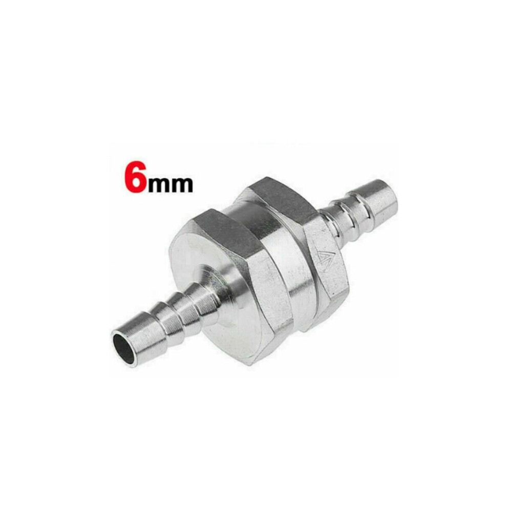 Fuel Line Check Valve, Non Return One Way Check Valve With Directional Arrow For Fluid Flow, Durable Aluminum Alloy Fuel System Component Prevent 9448196760994