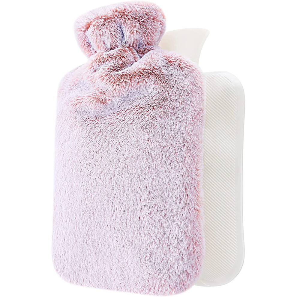 Classic Hot Water Bottle, Heat Retention for Up To 11 Hours, Portable Design and Non-allergenic Fabric, Perfect for Travel-friendly Warmth and Pain