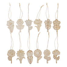 2Conjuntos Flores De Com Cordão Para Ornamento E Pintura