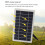 Langleblicher 10W 12V Solarlüfter für Wohnmobile und Gewächshäuser 3