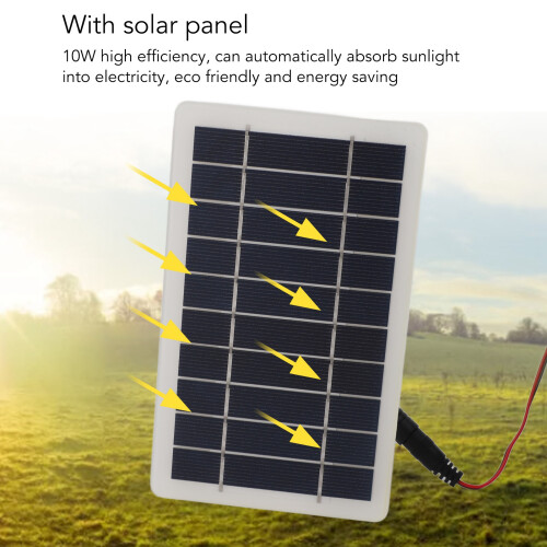 Langleblicher 10W 12V Solarlüfter für Wohnmobile und Gewächshäuser 2