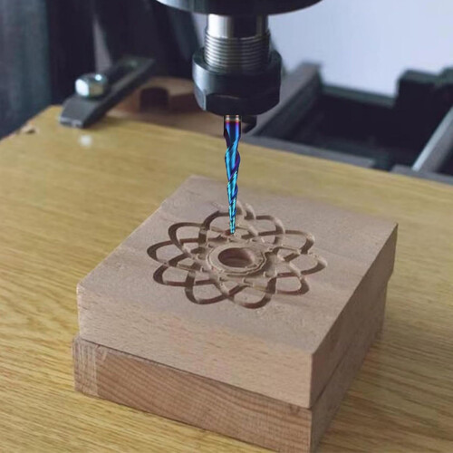Outil de gravure 3D professionnel, conception conique, mèche de 1