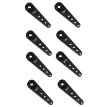 8 Stuecke 37 mm 25 T Metall VerläNgerung Lenkung Servo Arm Horn für RC Auto Raupen Teile, Schwarz