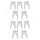10PCS/Lot ISO30 Tool Holder Clamp Iron+ABS Flame Proof Rubber Claw 1
