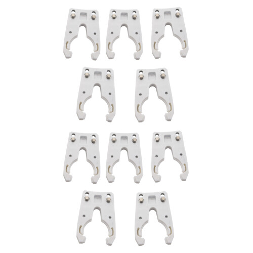 10PCS/Lot ISO30 Tool Holder Clamp Iron+ABS Flame Proof Rubber Claw