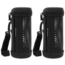 2X Estuche de Viaje para  FLIP 5 Accesorios de Altavoces  PortáTiles una Prueba de Agua Bolsa de Transporte Caja de Almacenamiento