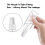 100PCS 75Ml/2.5OZ Mist Spray Bottle Premium Transparent DIY Crafts Empty Pump 6