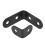 40 Pcs Preto L Brackets 90 Graus Angle Joint Bracket Prendedor para Cadeira de Madeira 6