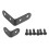 40 Pcs Preto L Brackets 90 Graus Angle Joint Bracket Prendedor para Cadeira de Madeira 3