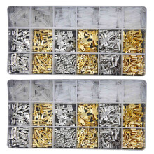 1080Pcs 2.8/4.8/6.3mm Wire Connectors Kit Crimp Female/Male Spade Terminals Set for Electrical Wiring Car Audio Speaker