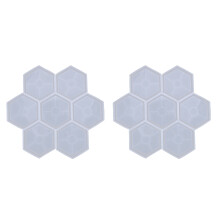16 Pack Hexagon Silicone Coaster Molds Silicone Resin Mold, Epoxy Molds for Casting with Resin, Concrete, Cement