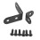 40 Pcs Preto L Brackets 90 Graus Angle Joint Bracket Prendedor para Cadeira de Madeira 4
